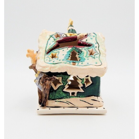 Blue Sky Clayworks Rudolph's Place Tealight Candle Holder Heather Goldminc - Picture 3 of 13